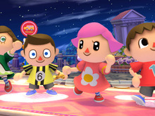 『スマブラ for 3DS/Wii U』の「むらびと」は、女の子2人を含む計4タイプから選択可能 画像