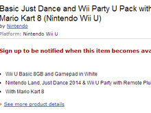 Wii Uに『マリオカート8』『JUST DANCE 2014』『Wii Party U』を同梱したセットパックが登場か 画像