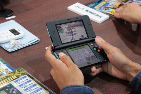 【TGS 2014】New 3DSを使って『モンハン4G』の新モンスター「セルレギオス」をプレイ…Cスティックの感触は？ 画像