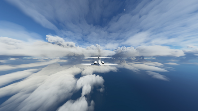 圧倒的巨大感…！『Microsoft Flight Simulator』で台風8号を観察してみた
