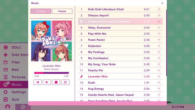 新要素たっぷりの『Doki Doki Literature Club Plus!』ゲームプレイトレイラー！ 音楽プレイヤーも搭載