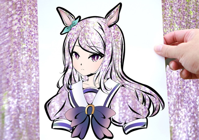 『ウマ娘』マックイーンの“あまりにも可憐な切り絵”が大注目！その発想は「素敵すぎる」―新作・テイオーも美しい…