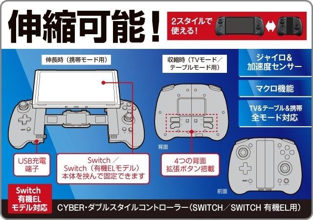 Switchコントローラーの決定版はコレ！ TVモードでも携帯モードでも快適に遊べるCYBER新製品がオススメ過ぎる