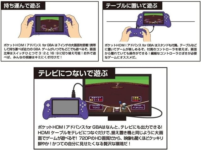 ゲームボーイアドバンス互換機「ポケットHDMIアドバンス for GBA」6月2日発売決定！Amazonで予約受付開始