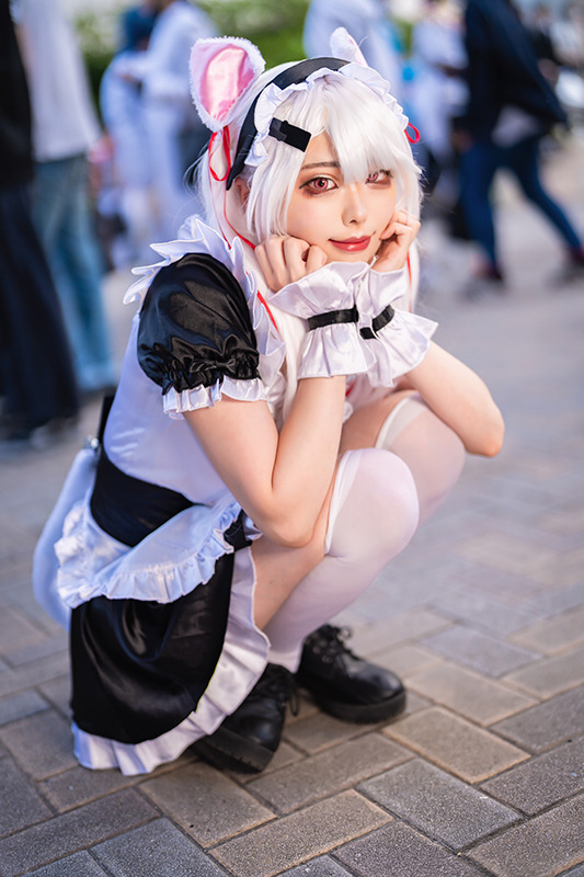 vtb 椎名唯華 夏 メイド服 コスプレ服-