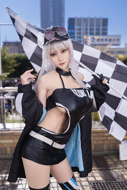 アズールレーン 愛宕 レースクィーン＆水着 衣装セット - コスプレ