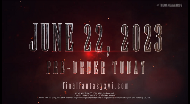 スクエニ新作『FF16』の最新トレイラーが公開！2023年6月22日に発売決定【TGA2022】