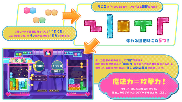 新作対戦パズルゲーム『役づくりパズル　ゆめいろユラム』発表！日本一ソフトウェアがおくる新感覚の「消えない」落ちモノパズル