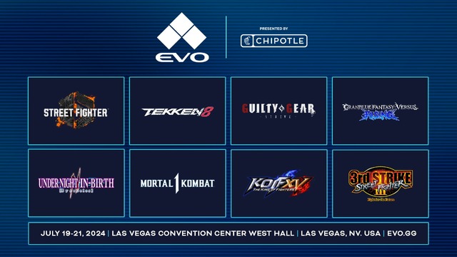 格闘ゲームの祭典「EVO 2024」のメイン種目が発表！『スト6』『鉄拳8』など今をときめく人気タイトルからあの名作まで8種目が開催