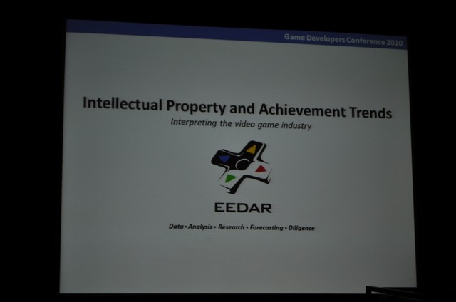 【GDC2010】データで見る「新規IPと既存IP」そして「アチーブメント」の有用性・・・EEDARアナリスト