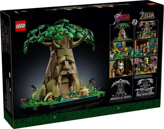 『ゼルダの伝説』“デクの樹”のレゴが発売決定！ミニフィギュアも付属し、『時のオカリナ』『BotW』それぞれのバージョンで組み立て可能