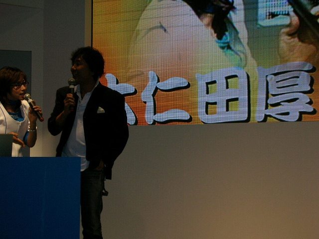 【TGS2007】大仁田厚、TGSに登場！爆弾政治トークがセガブースでファイアー!!