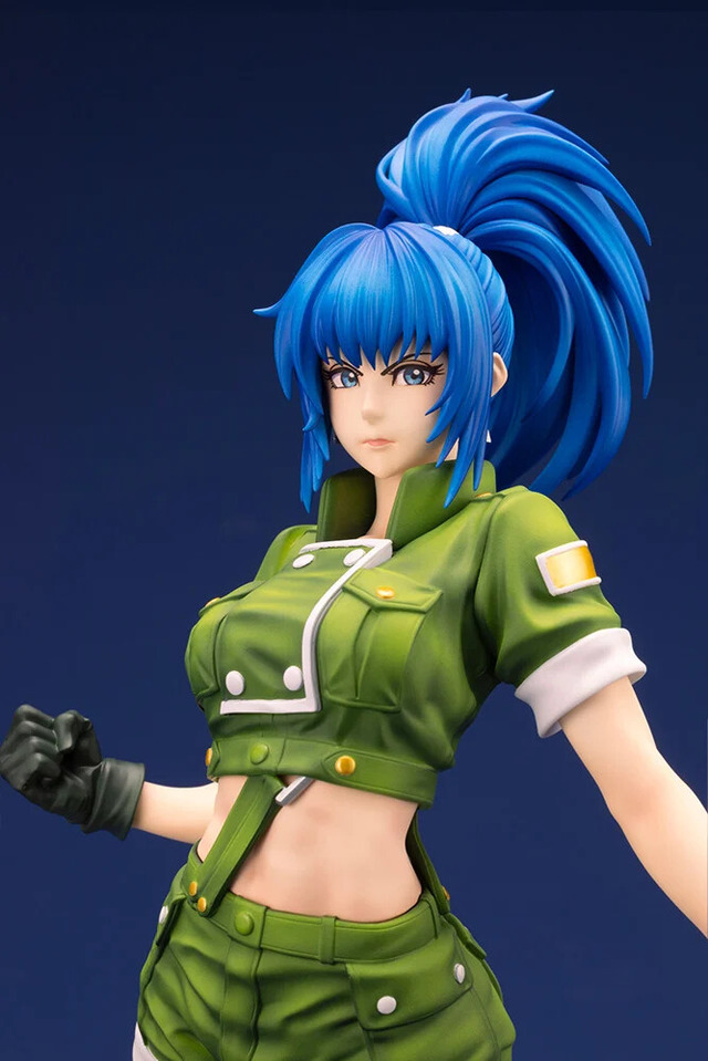 当時の面影を残しつつ…『KOF‘97』時代の「レオナ」が美少女フィギュア化！超必殺技「リボルスパーク」のビシッとした決めポーズを再現