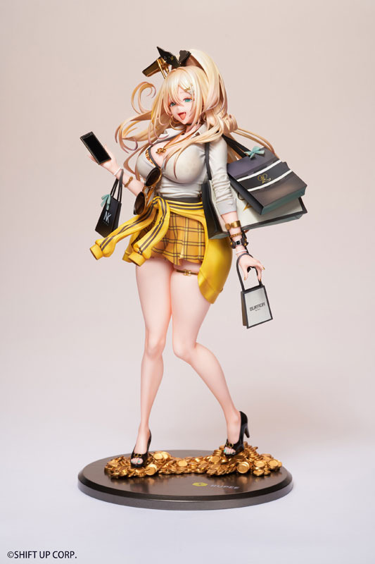 魅惑の金髪ギャル！『勝利の女神：NIKKE』より「ルピー」のフィギュアが予約開始―ショッピングバッグや輝くアサルトライフルまでしっかり再現