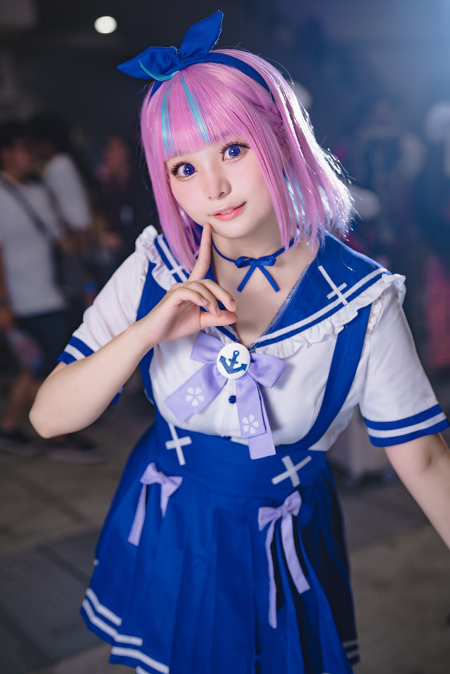 湊あくあ「ホロライブ」／いを。（X：@iwo_cos）、撮影：山颪ヒア（X：@fotomachen）