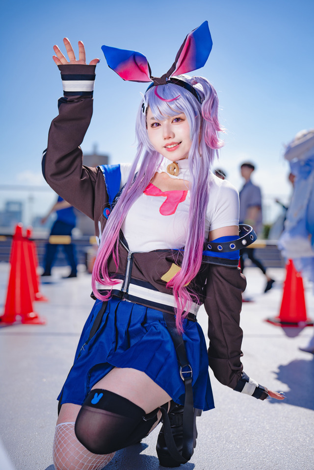 兎咲ミミ「ぶいすぽっ！」／あまくさらいす（X：@_gohan_mogumogu）、撮影：山颪ヒア（X：@fotomachen