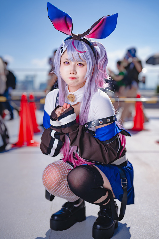 兎咲ミミ「ぶいすぽっ！」／あまくさらいす（X：@_gohan_mogumogu）、撮影：山颪ヒア（X：@fotomachen