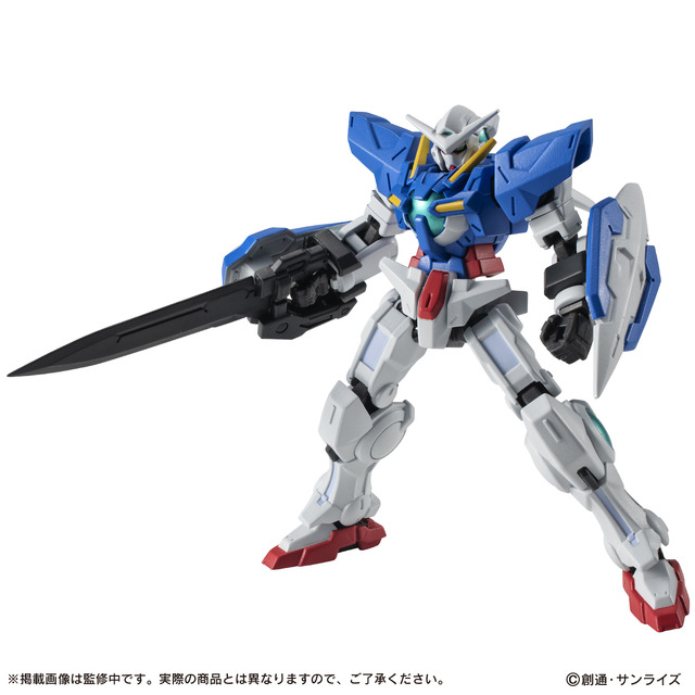 1500円のカプセルアクション！「機動戦士ガンダム00」より「ガンダムエクシア」が通常カラーとレッドクリアver.の全2種で展開