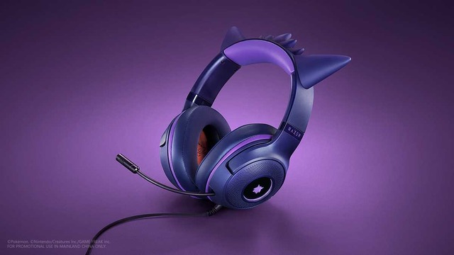 『ポケモン』ゲンガーと「Razer」のコラボヘッドセット登場！ゲンガー耳とふさふさが可愛い…けど発売は中国のみ