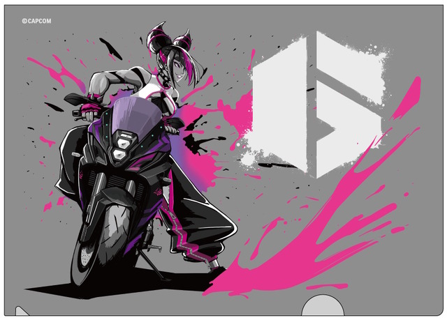 『スト6』スズキによる「ジュリ」コラボバイクがカッコイイ！紫色をベースに蜘蛛模様や風水エンジンを表現
