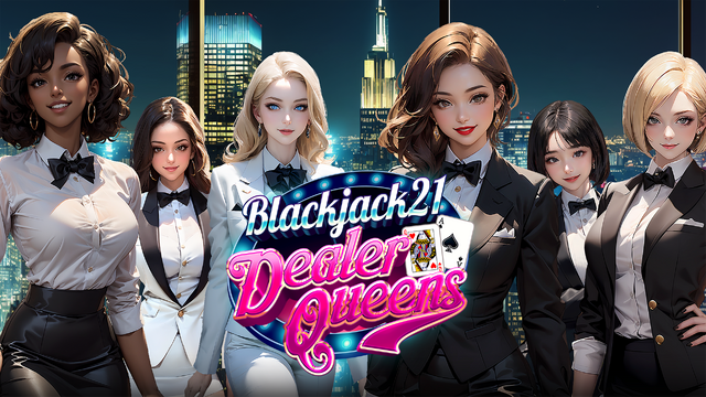 美女ディーラーと親密に！オンラインカジノの雰囲気を安全に楽しめるブラックジャックアプリ『Blackjack 21 - Dealer Queens』が配信中