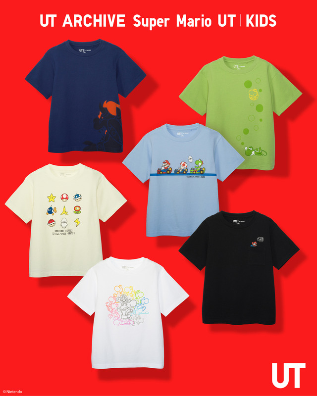 ユニクロから『スーパーマリオ』シリーズのTシャツが復活！ドット絵のマリオはじめ、クッパやヨッシーなど厳選されたデザインがラインナップ