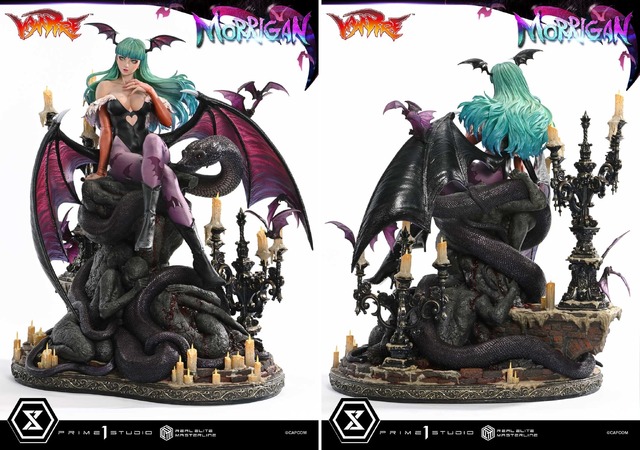 『ヴァンパイア』人気キャラ「モリガン」の妖艶さを1/4スケールで表現！約19万円の高級スタチュー、400個限定で予約開始