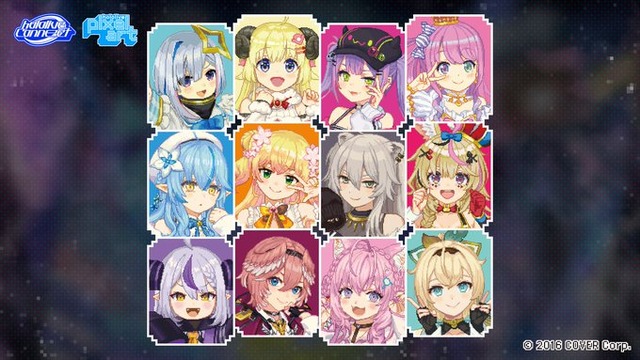 ホロライブ・常闇トワ、尾丸ポルカら12名がピクセルアートに！公式アパレルブランド「hololive Connect」第4弾が本日4月11日18時より販売開始