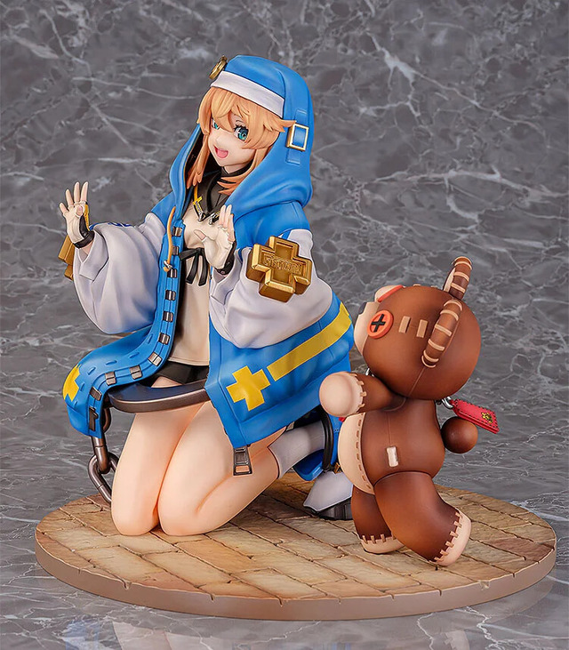白く美しい太もも…！『ギルティギア ストライヴ』より「ブリジット」が勝利ポーズでフィギュア化、くまのぬいぐるみ「ロジャー」もキュート