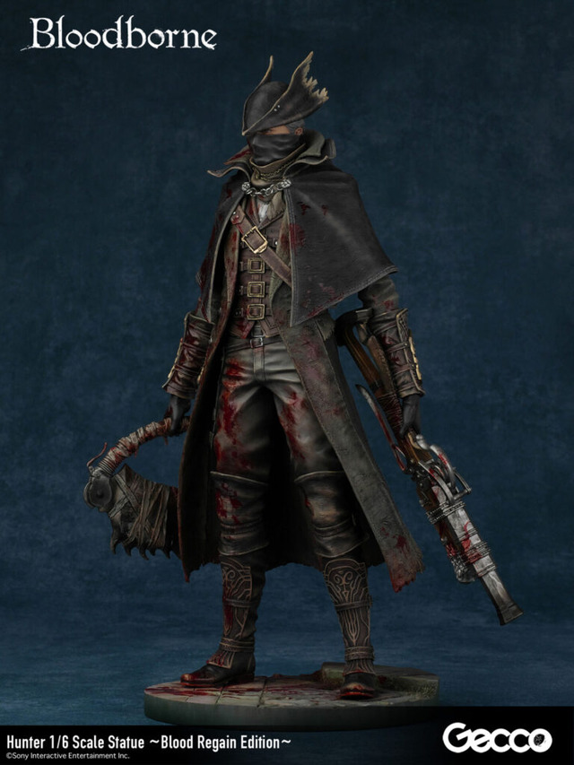 返り血を浴びて仁王立ちする姿がカッコいい！『Bloodborne』より「狩人」が約8万円のスタチュー化