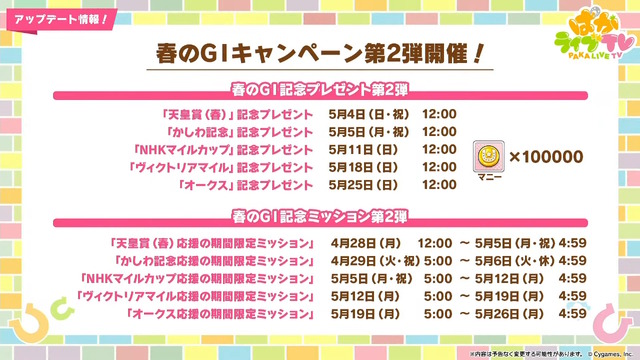 『ウマ娘』今年のGW施策は「グレイウィーク」！芦毛のウマ娘たちが“最大80連無料”や“特別ガチャ”で盛り上げる【生放送まとめ】