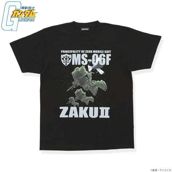 「機動戦士ガンダム」MSを大胆にプリントしたフルカラーTシャツの新作が登場！再受注商品を含む全20種がプレバンにて取り扱い