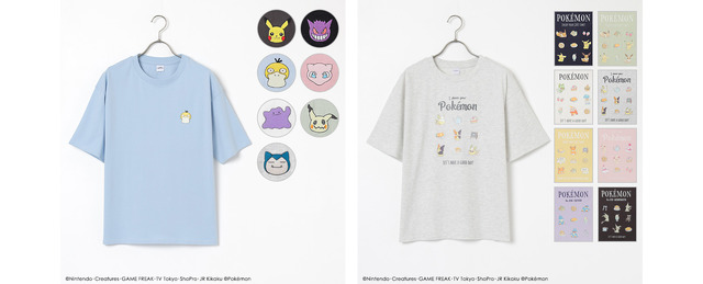 「ポケモン」×「ハニーズ」コラボ第2弾が発売！バリエーション豊富なTシャツ、トートバッグなど日常使いしやすい4アイテムを展開