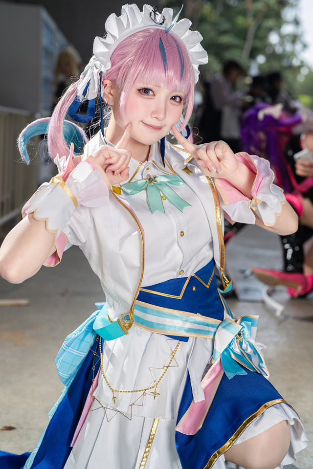 湊あくあ「ホロライブ」／みなとみら（X：@tehslu_cosab_xx）