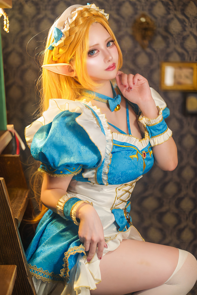 ゼルダ姫（同人衣装）『ゼルダの伝説』／ありあ（X：@iimonogatari）、撮影：R.Noguchi（X：@myw_rn）
