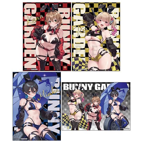 レースクイーン衣装がけしからん！『バニーガーデン』新グッズ&ポップアップストア開催―抽選会では特大アクリルフィギュアも