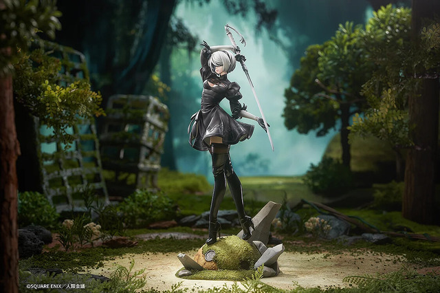 衣装から太ももがチラリ！「ニーアオートマタ」より「2B（ヨルハ二号B型）」が優雅な戦闘ポーズで立体化