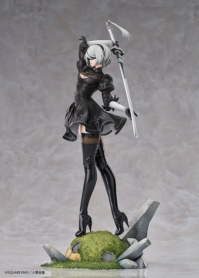 衣装から太ももがチラリ！「ニーアオートマタ」より「2B（ヨルハ二号B型）」が優雅な戦闘ポーズで立体化