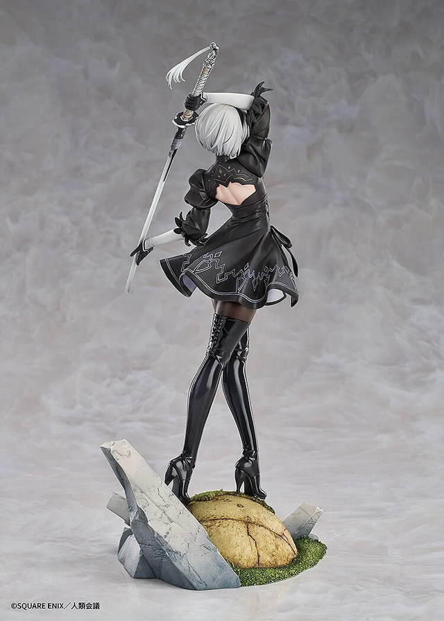 衣装から太ももがチラリ！「ニーアオートマタ」より「2B（ヨルハ二号B型）」が優雅な戦闘ポーズで立体化