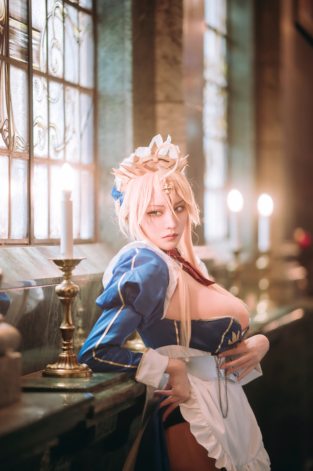 アルトリア（カルデアメイド）『Fate/Grand Order』／寝る子（X：@neruko_kanade_）、撮影：タクボク（X：@takahiro03299）