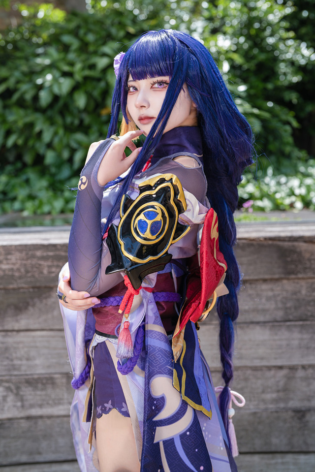 雷電将軍『原神』／くれは くく（X：@kuku_81cos）