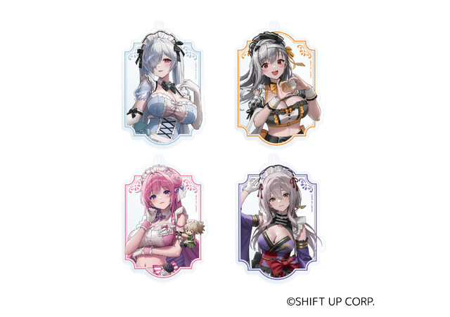 『勝利の女神：NIKKE』コラボカフェグッズがオンライン販売決定！描き起こしカフェ店員衣装のドロシーや紅蓮ら4名デザイン