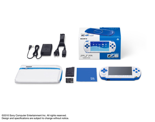 PSP「プレイステーション･ポータブル」 （PSP-3000）バリューパック 「ホワイト／ブルー」
