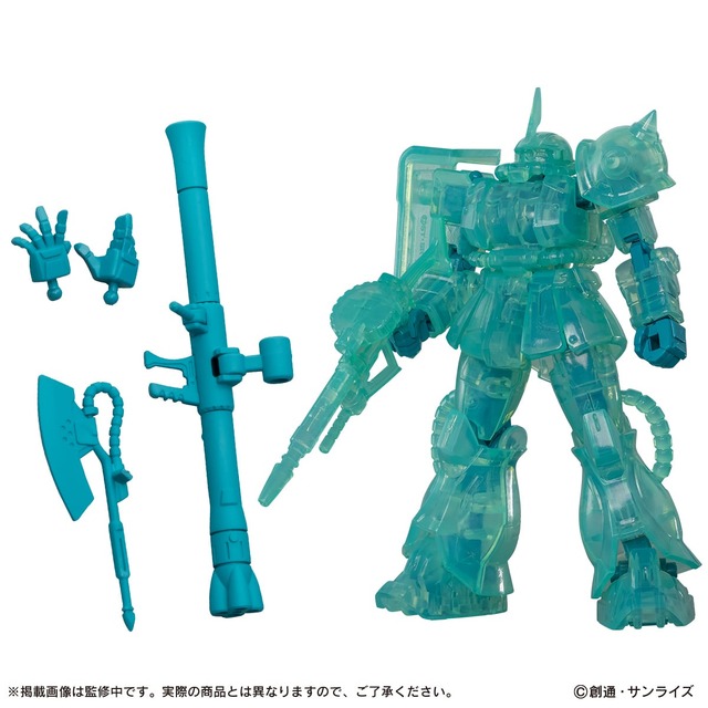 1,500円ガシャポン「機動戦士ガンダム」×「初音ミク」がカッコ良い！ド派手カラーのガンダムとシャア専用ザク全4種