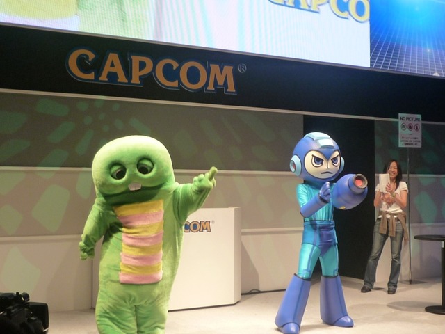 【TGS 2010】メガマンとガチャピンが夢のコラボ、その名はメガピン