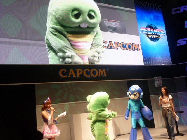 【TGS 2010】メガマンとガチャピンが夢のコラボ、その名はメガピン