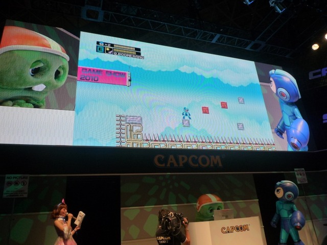 【TGS 2010】メガマンとガチャピンが夢のコラボ、その名はメガピン