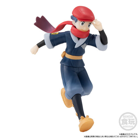 「ポケモンスケールワールド」ヒスイ地方から男の子トレーナー・テルとポケモン3匹が立体化！“ヒスイのすがた”バクフーン、ダイケンキ、ジュナイパーのセット