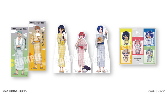 “お風呂って、自由ですか?”「ガンダム ジークアクス」×「極楽湯・RAKU SPA」コラボが開催決定！マチュやニャアン、シャリアたちが浴衣姿に