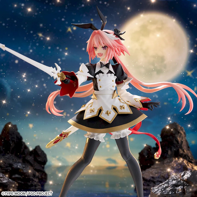 『FGO』より「セイバー/アストルフォ」フィギュアがプライズ展開！金の縁やフリルをこだわり造形、剣と鞘付きの豪華仕様